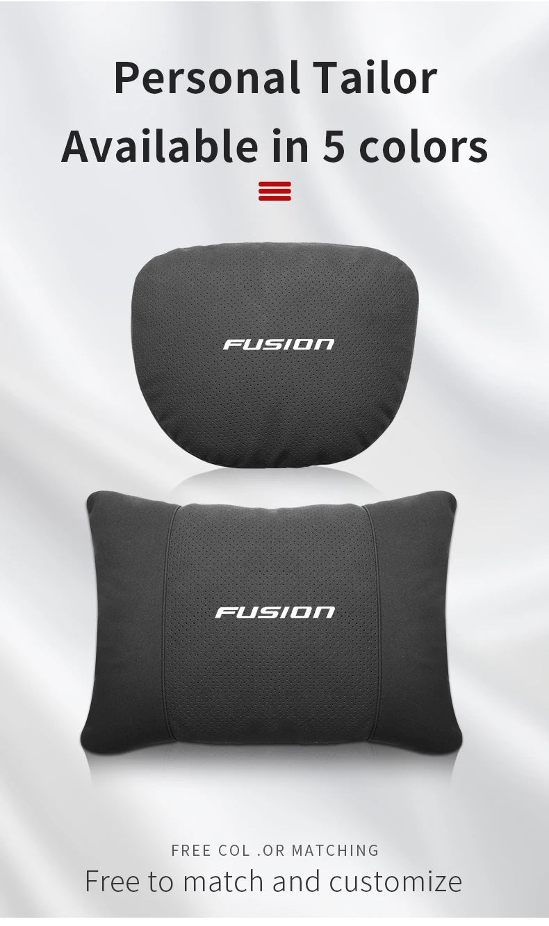 Comfortable 5-Color Headrest for comfort & style | Lumbar Support & Neck Pillow